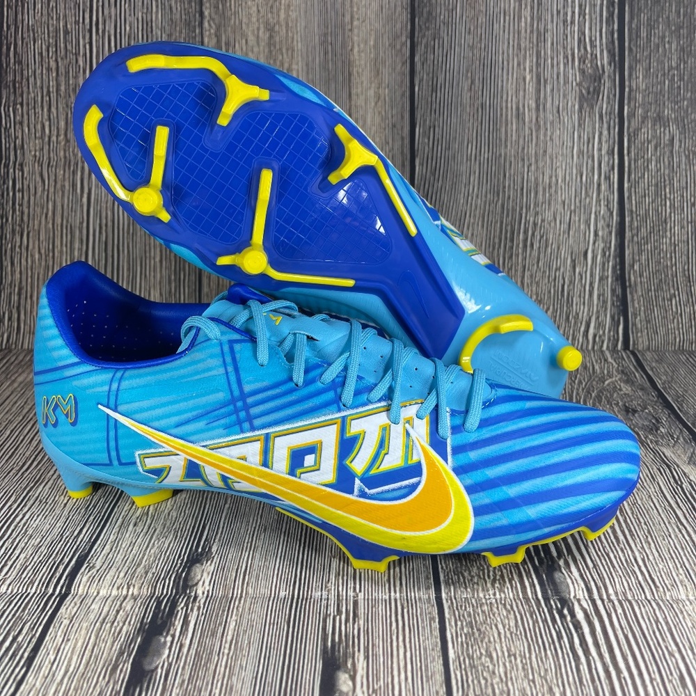 Nike Zoom Mercurial Vapor 15 Academy Mbappe Cleats Baltic Blue/White DV0707-400
